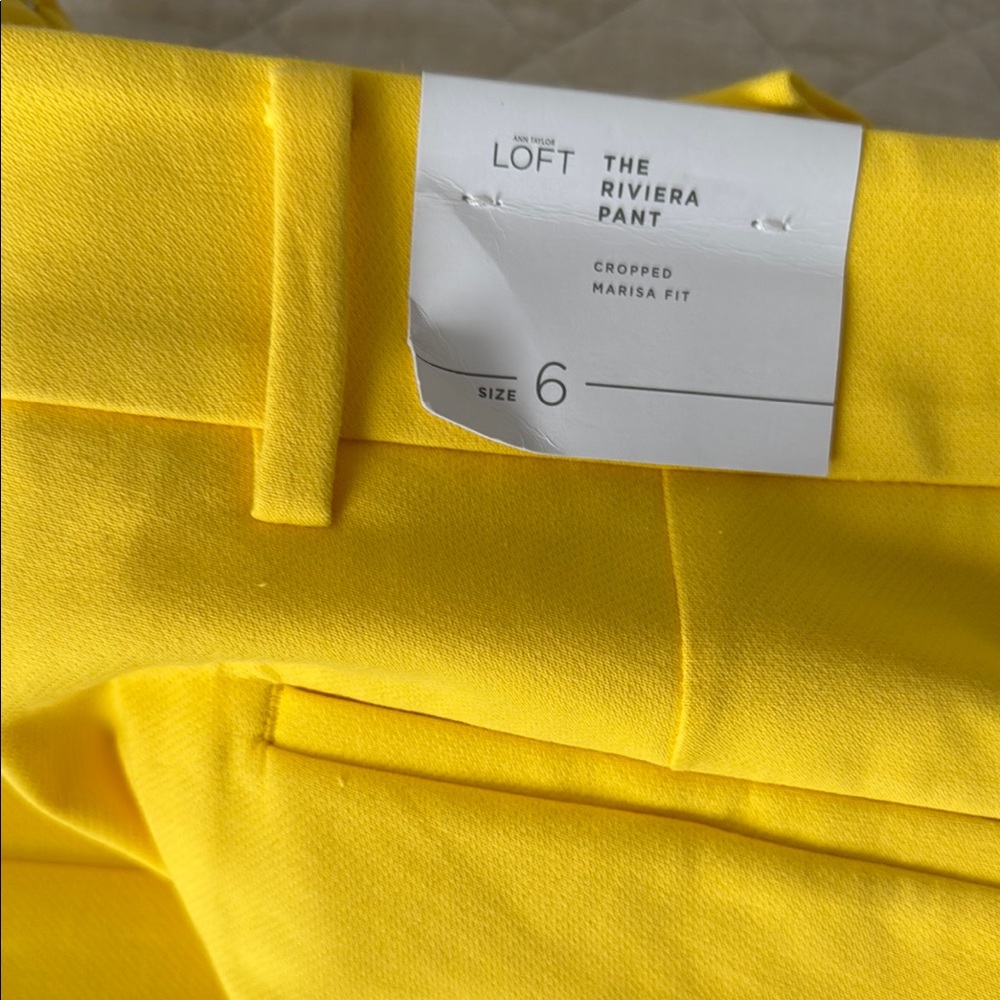 Loft Bright Yellow Riviera Marissa Fit Pant - Picture 7 of 14